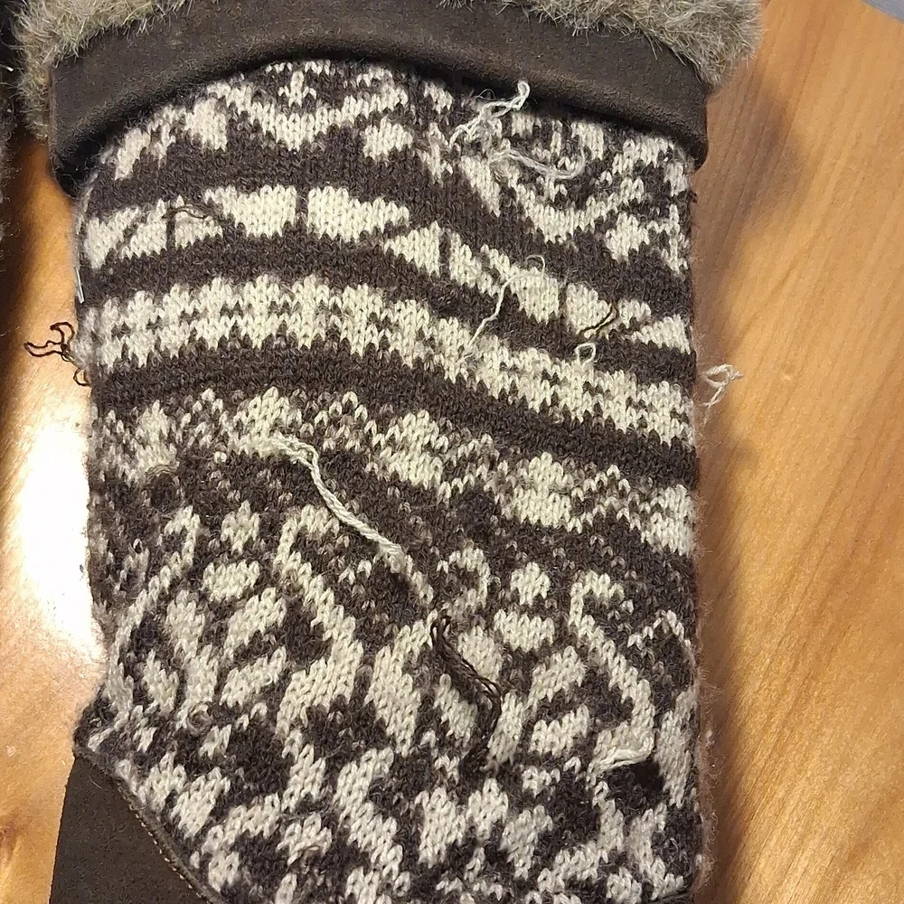 Corral Winter Cozy Knit Patterned Boots Size 7